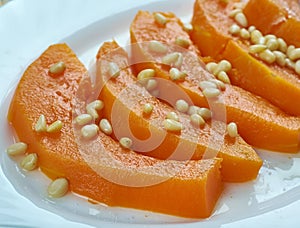 Turkish pumpkin dessert