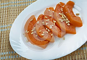 Turkish pumpkin dessert