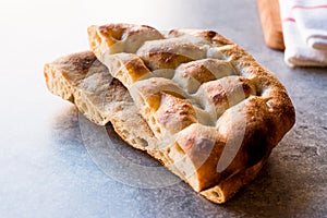 Turkish Ramadan Pita Bread / Ramazan Pidesi photo
