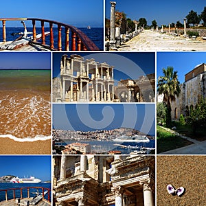 Turkish riviera - tourism collage