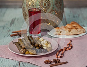 Turkish sarma on plate