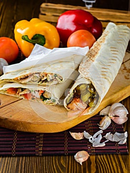 Turkish Shawarma durum photo