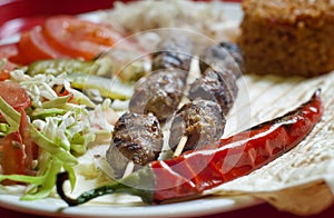 Turkish shish kebab