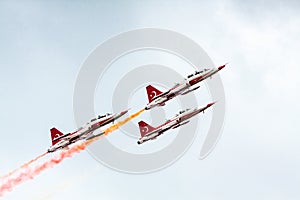 Turkish Start Jet Fighters Air Show