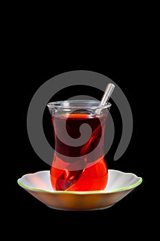 Turkish tea in traditional glass