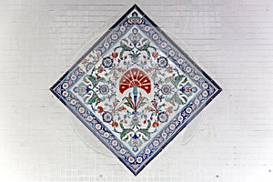 Turkish tile ornaments photo