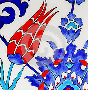 Turkish tiles - Tulip design