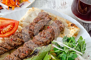 Turkish Traditional Adana Kebap