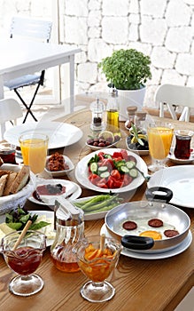 Turkish traditional breakfast