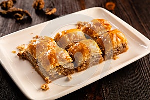 Turkish traditional dessert baklava