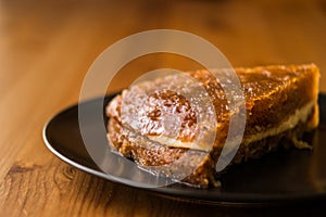 Turkish Traditional Dessert Ekmek Kadayifi / Bread Pudding