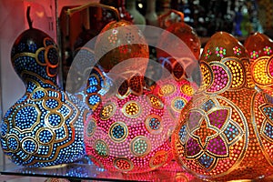 Turkish traditional multicolored lamps