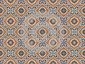 Turkish traditional ornamental decorative tiles. Seamless pattern abstract background concept