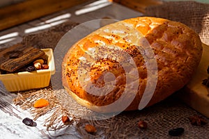 Turkish traditional pide on ramazan