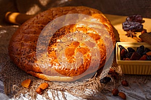 Turkish traditional pide on ramazan