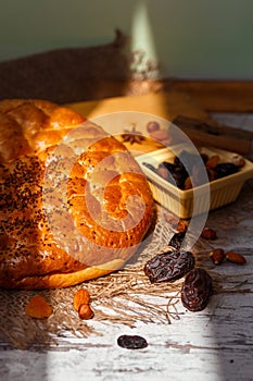 Turkish traditional pide on ramazan