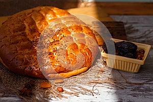 Turkish traditional pide on ramazan