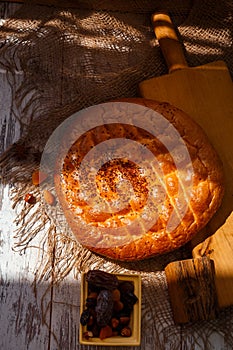 Turkish traditional pide on ramazan