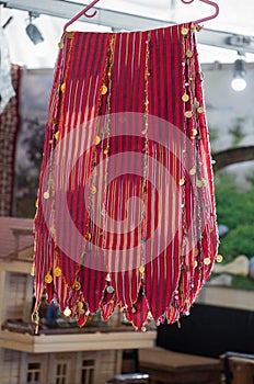 Turkish traditional woman scarf with embroidery