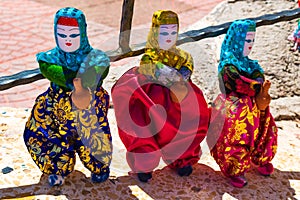 Turkish women dolls souvenirs Cappadocia Turkey