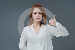 Turkish young woman studio shot.