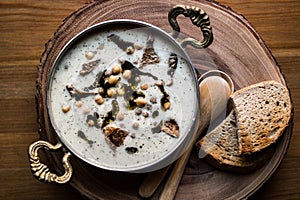 Turkish Yuvalama Soup.