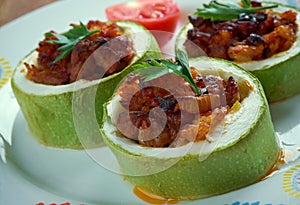 Turkish zucchini stuffed