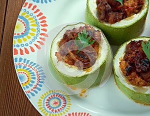 Turkish zucchini stuffed