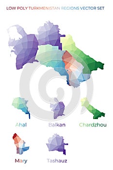 Turkmen low poly regions.