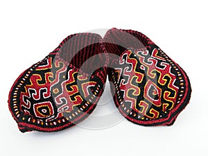 Turkmen traditional slippers