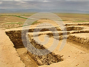 Turkmenistan sightseengs - ULUG Depe andMeana Baba