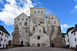 Turku Castle and it`s courtyard