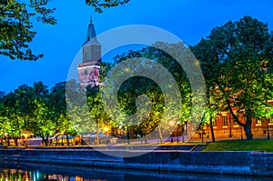 Turku Cathedral by the Aurajoki