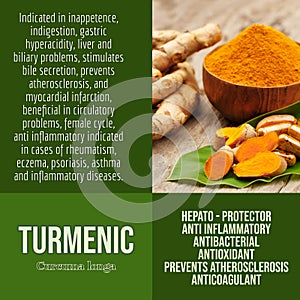 Turmenic - curcuma- herbalist advises with herbs benefits