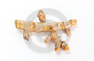 Turmeric white background in studio