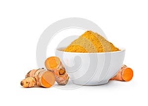 Turmeric Curcuma longa Linn powder with rhizome