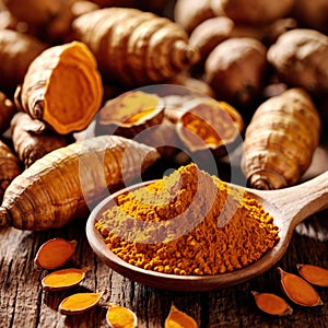 turmeric dried herbs seasoning for cooking ingredient