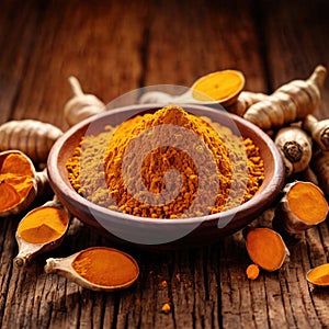 turmeric dried herbs seasoning for cooking ingredient