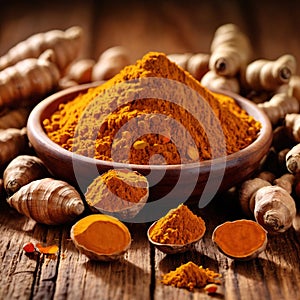 turmeric dried herbs seasoning for cooking ingredient