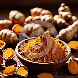 turmeric dried herbs seasoning for cooking ingredient