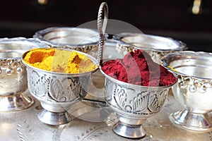 Turmeric and kumkum