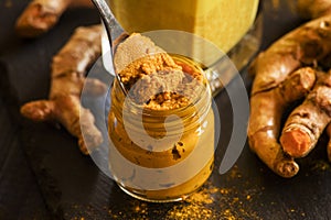 Turmeric paste, ingredient of golden milk