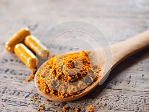 Turmeric powder.