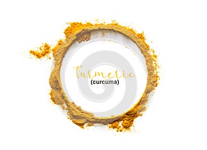 Turmeric powder or Curcuma photo