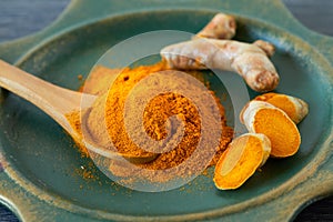 Turmeric root and powder