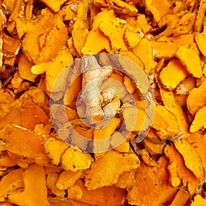 Turmeric slices spices nepali besar masal photo