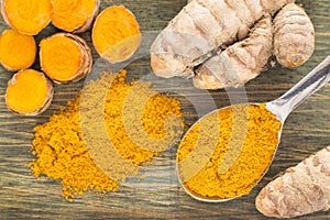 Turmeric spice used in alternative medicine - Curcuma longa