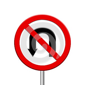 Turn ban - road sign