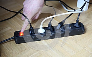 Turn off the button on power connector to save on electricity