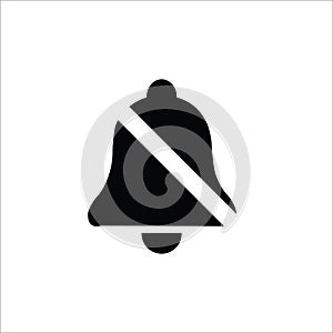 Turn off notification button web vector icon